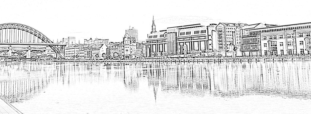 Pencil drawn of the Quayside 